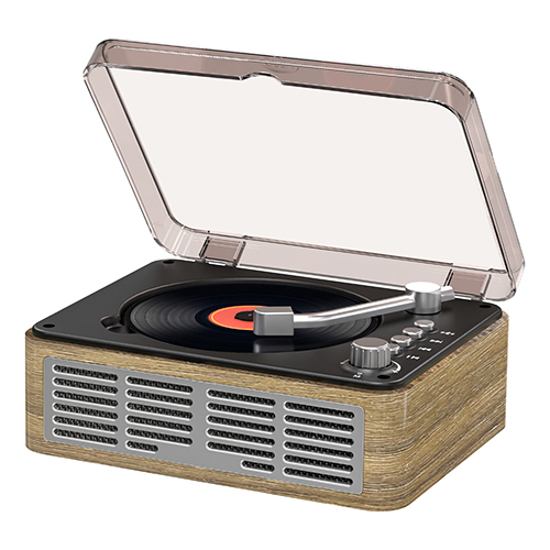 CD Players portáteis para o Rádio FM de Music Music de madeira para casa para Control-Walnut Brown, fabricado em casa e remoto