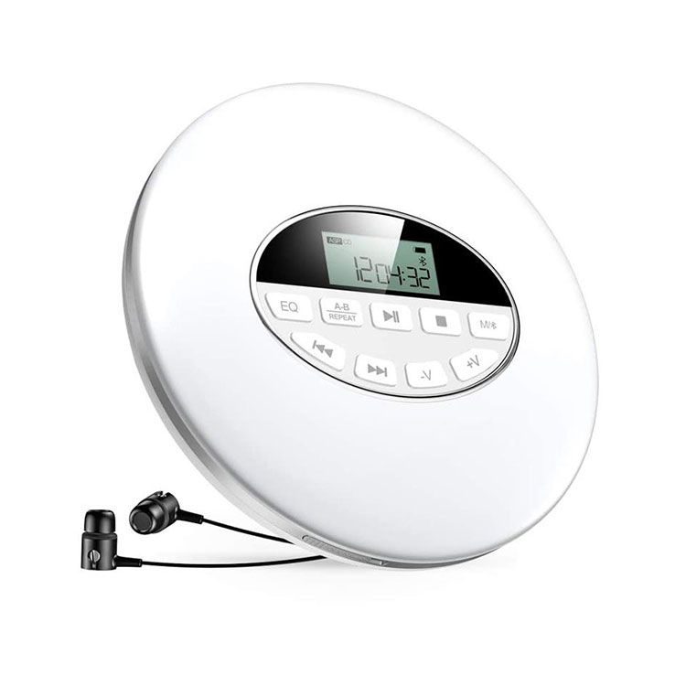 Um CD player de boombox Play Play MP3 CDs e arquivos digitais